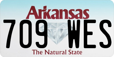 AR license plate 709WES