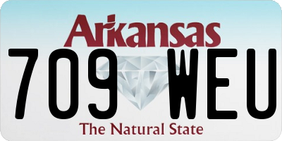 AR license plate 709WEU