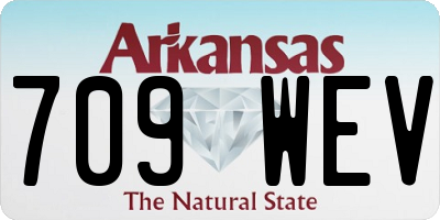 AR license plate 709WEV