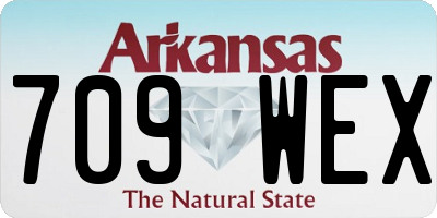 AR license plate 709WEX
