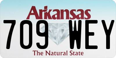 AR license plate 709WEY