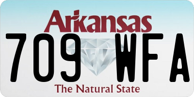 AR license plate 709WFA