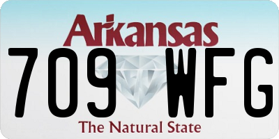 AR license plate 709WFG