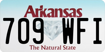 AR license plate 709WFI