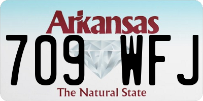 AR license plate 709WFJ