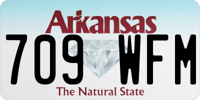 AR license plate 709WFM