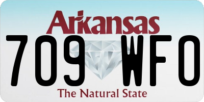 AR license plate 709WFO