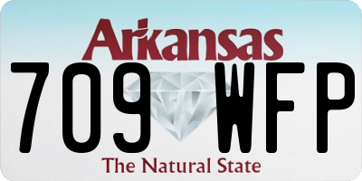 AR license plate 709WFP