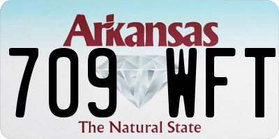 AR license plate 709WFT