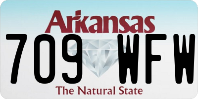 AR license plate 709WFW