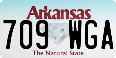 AR license plate 709WGA
