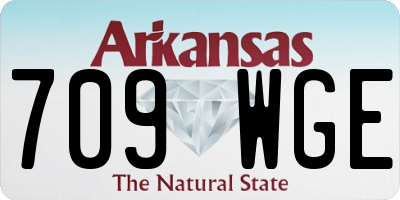 AR license plate 709WGE