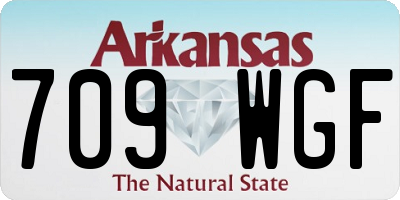AR license plate 709WGF