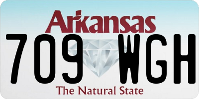 AR license plate 709WGH