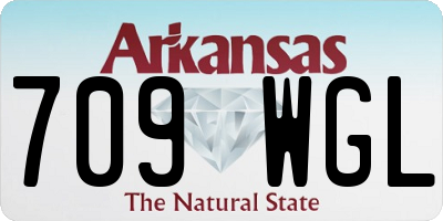 AR license plate 709WGL