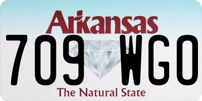 AR license plate 709WGO