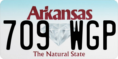 AR license plate 709WGP