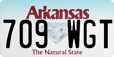AR license plate 709WGT