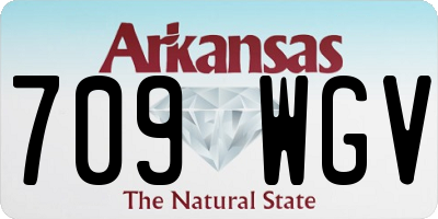 AR license plate 709WGV
