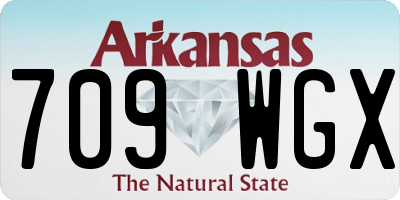 AR license plate 709WGX