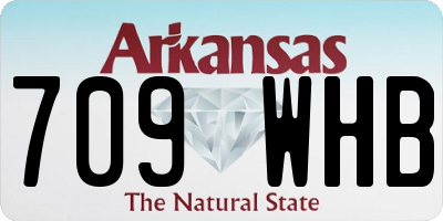 AR license plate 709WHB