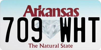 AR license plate 709WHT