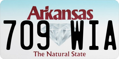 AR license plate 709WIA