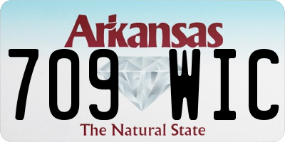 AR license plate 709WIC