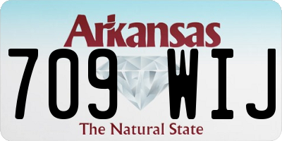 AR license plate 709WIJ