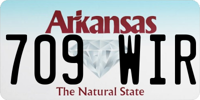 AR license plate 709WIR