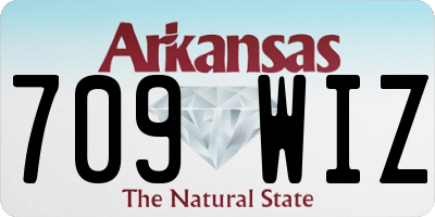 AR license plate 709WIZ