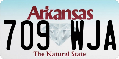 AR license plate 709WJA