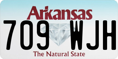 AR license plate 709WJH