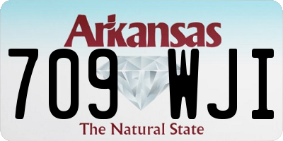 AR license plate 709WJI