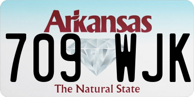AR license plate 709WJK