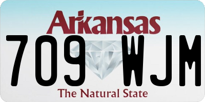 AR license plate 709WJM