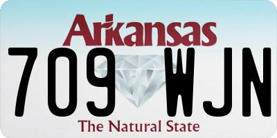 AR license plate 709WJN