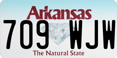 AR license plate 709WJW