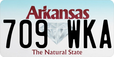 AR license plate 709WKA
