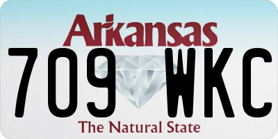 AR license plate 709WKC