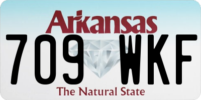 AR license plate 709WKF