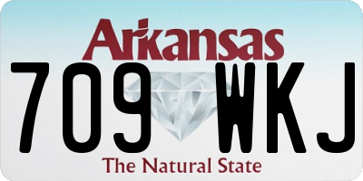 AR license plate 709WKJ
