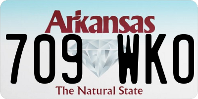 AR license plate 709WKO