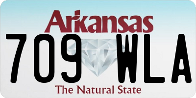 AR license plate 709WLA