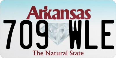 AR license plate 709WLE