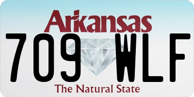 AR license plate 709WLF
