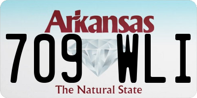 AR license plate 709WLI
