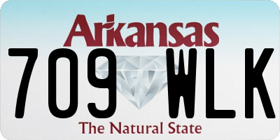 AR license plate 709WLK