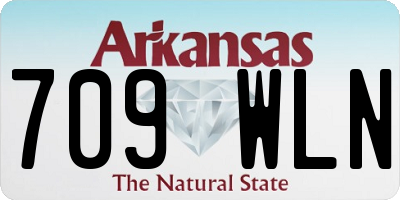 AR license plate 709WLN