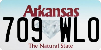 AR license plate 709WLO
